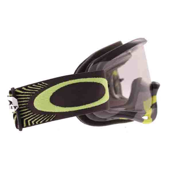 Oakley O Frame RPM Gunmetal Green Goggles Right Side                                                                                                                                                                                                           