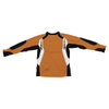 IXS Flintstone Orange Black White Kids Motocross Shirt Back                                                                                                                                                                                                    