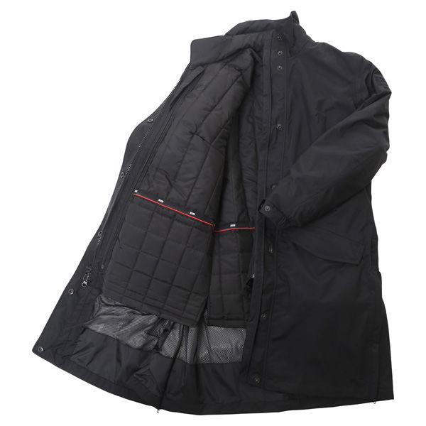 IXS Cardiff Mens Black Textile Motorcycle Jacket Inside                                                                                                                                                                                                        