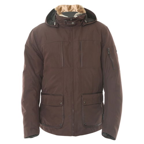 IXS Milow Mens Brown Textile Motorcycle Jacket Front                                                                                                                                                                                                           