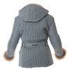IXS Washington Ladies Grey Textile Motorcycle Jacket Back                                                                                                                                                                                                      