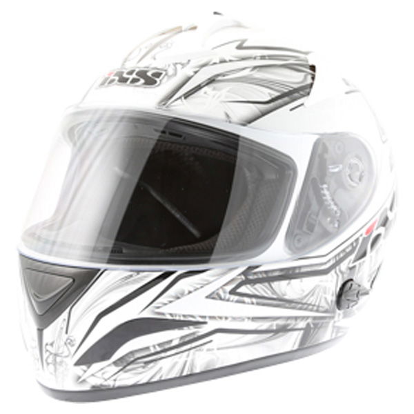 IXS HX 275 Park White Grey Black Helmet Front Left                                                                                                                                                                                                             