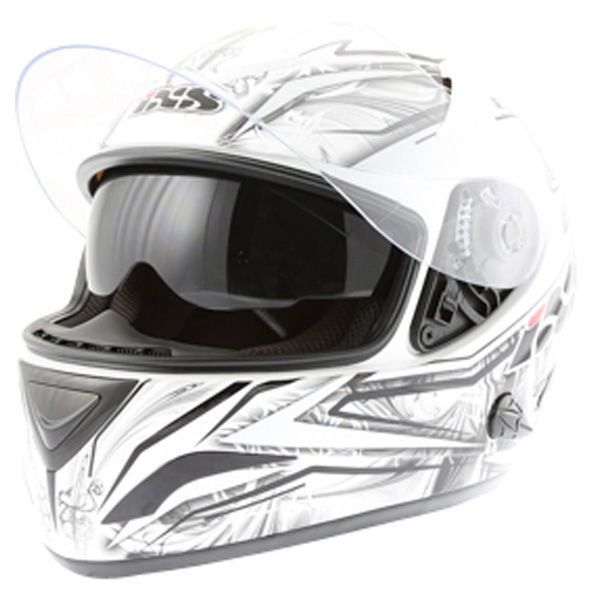 IXS HX 275 Park White Grey Black Helmet Open With Sun Visor                                                                                                                                                                                                    
