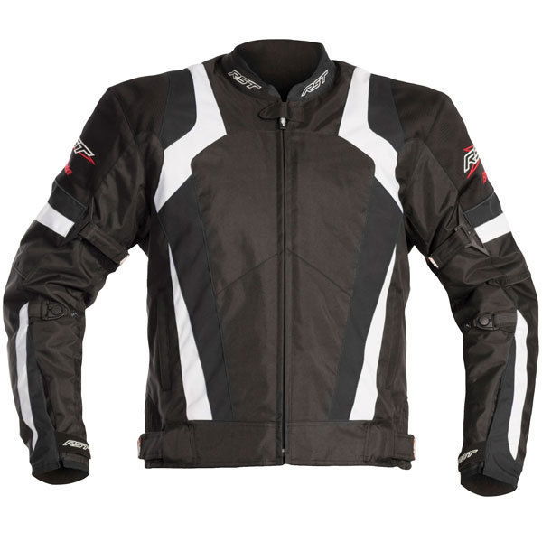 RST Blade Sport 1349 Ladies Black White Textile Motorcycle Jacket Front                                                                                                                                                                                        