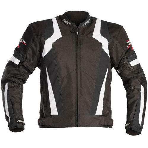 RST Blade Sport 1349 Ladies Black White Textile Motorcycle Jacket Front                                                                                                                                                                                        