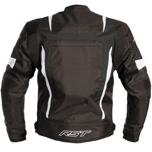 RST Blade Sport 1349 Ladies Black White Textile Motorcycle Jacket Back                                                                                                                                                                                         