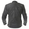 BKS Retro Black Leather Motorcycle Jacket Back                                                                                                                                                                                                                 