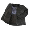 BKS Retro Black Leather Motorcycle Jacket Inside                                                                                                                                                                                                               