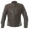 BKS Retro Brown Leather Motorcycle Jacket Front                                                                                                                                                                                                                