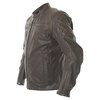 BKS Retro Brown Leather Motorcycle Jacket Side                                                                                                                                                                                                                 