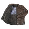 BKS Retro Brown Leather Motorcycle Jacket Inside                                                                                                                                                                                                               