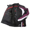 Frank Thomas FTW343 Venus Sport Ladies Black Purple White Waterproof Textile Motorcycle Jacket Inside                                                                                                                                                          