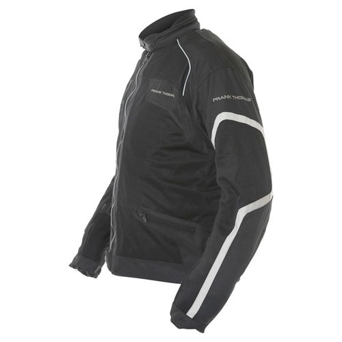Frank Thomas Nova Mesh Mens Black Textile Motorcycle Jacket Side                                                                                                                                                                                               