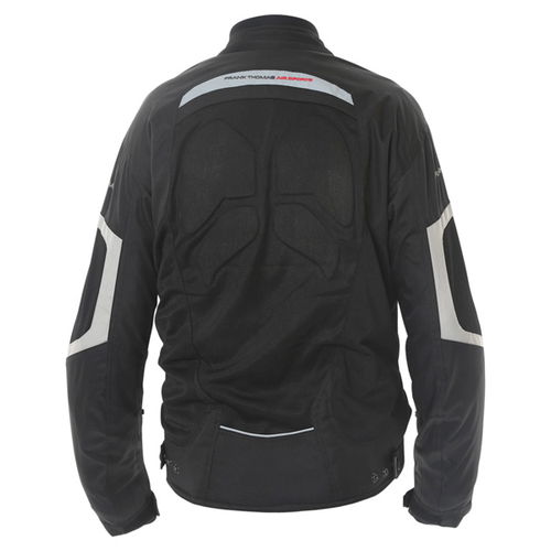 Frank Thomas Nova Mesh Mens Black Textile Motorcycle Jacket Back                                                                                                                                                                                               