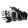 Frank Thomas Delta Black White Motorcycle Gloves Back                                                                                                                                                                                                          