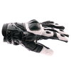 Frank Thomas Delta Black White Motorcycle Gloves Thumb side                                                                                                                                                                                                    