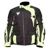 Frank Thomas FTW702 Mercury Mens Black Yellow Textile Motorcycle Jacket Front                                                                                                                                                                                  