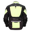 Frank Thomas FTW702 Mercury Mens Black Yellow Textile Motorcycle Jacket Back                                                                                                                                                                                   