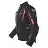 Frank Thomas FTW706 Comet Ladies Black Pink Textile Motorcycle Jacket Side                                                                                                                                                                                     