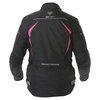 Frank Thomas FTW706 Comet Ladies Black Pink Textile Motorcycle Jacket Back                                                                                                                                                                                     