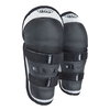 Fox PeeWee Titan Black Silver MX Knee-Shin Guard Front                                                                                                                                                                                                         
