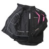 Frank Thomas FTW706 Comet Ladies Black Pink Textile Motorcycle Jacket Inside                                                                                                                                                                                   