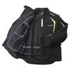 Frank Thomas FTW706 Comet Ladies Black Fluo Yellow Textile Motorcycle Jacket Inside                                                                                                                                                                            
