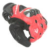 Frank Thomas Omega Black Red Motorcycle Gloves Knuckle                                                                                                                                                                                                         