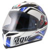 AGV K5 Hurricane White Blue Black Full Face Motorcycle Helmet Front Left                                                                                                                                                                                       