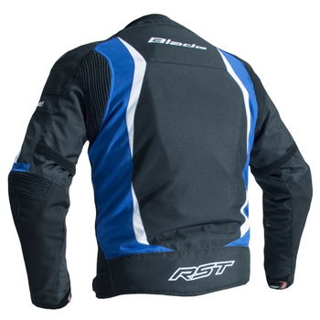 RST Blade Sport 1349 Ladies Black Blue Textile Motorcycle Jacket BAck                                                                                                                                                                                          