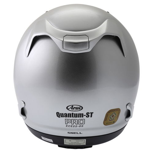 Arai Quantum ST Pro Alu Silver Full Face Motorcycle Helmet Back                                                                                                                                                                                                