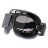Bike It Classic Black Aviator Goggles Front Left                                                                                                                                                                                                               