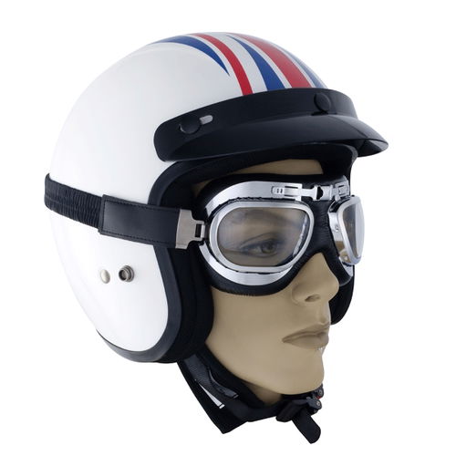 Bike It Classic Aviator Goggles Silver
