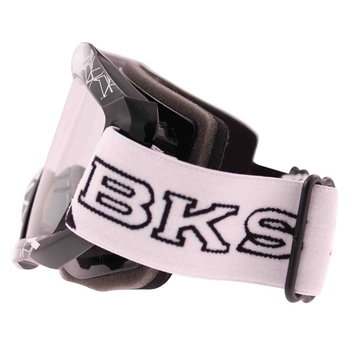BKS Adult MX Black Goggles Left Side                                                                                                                                                                                                                           