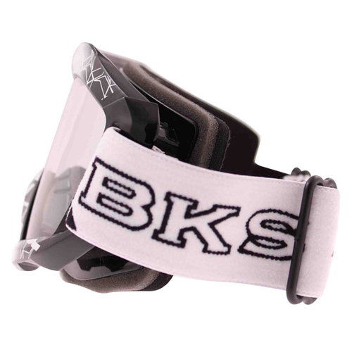 BKS Adult MX Black Goggles Left Side                                                                                                                                                                                                                           
