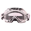 BKS Adult MX White Goggles Front                                                                                                                                                                                                                               