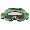 BKS Adult MX Green Goggles Front                                                                                                                                                                                                                               