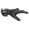BKS Racing Pro Black Motorcycle Gloves Thumb side                                                                                                                                                                                                              