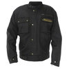 Frank Thomas B-52 Bomber Mens Black Waterproof Textile Motorcycle Jacket Front                                                                                                                                                                                 