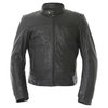 Frank Thomas Nero Black Leather Motorcycle Jacket Front                                                                                                                                                                                                        