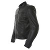 Frank Thomas Nero Black Leather Motorcycle Jacket Side                                                                                                                                                                                                         
