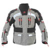 BKS Endeavour Mens Grey Black Textile Motorcycle Jacket Front                                                                                                                                                                                                  