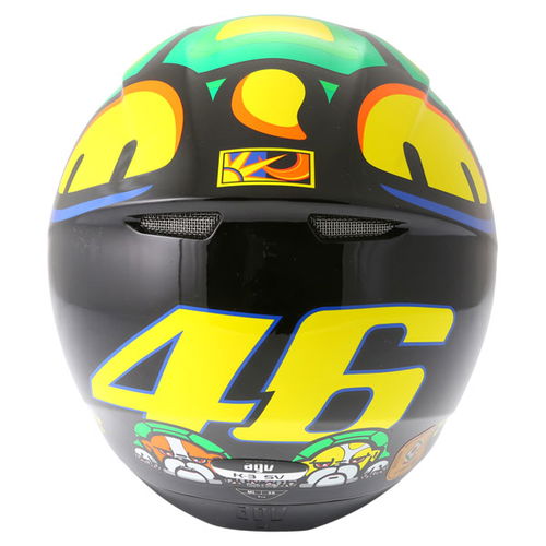 AGV K3 SV Valentino Rossi Tartaruga Full Face Motorcycle Helmet Back                                                                                                                                                                                           