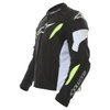 Alpinestars T-GP R Mens White Black Yellow Waterproof Textile Motorcycle Jacket Side                                                                                                                                                                           