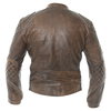 Frank Thomas B5 Antique Brown Leather Motorcycle Jacket Back                                                                                                                                                                                                   