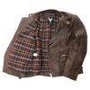 Frank Thomas B5 Antique Brown Leather Motorcycle Jacket Inside                                                                                                                                                                                                 
