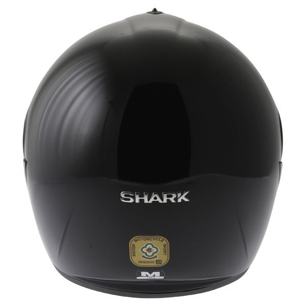 Shark S600 Black Full Face Motorcycle Helmet Back                                                                                                                                                                                                              