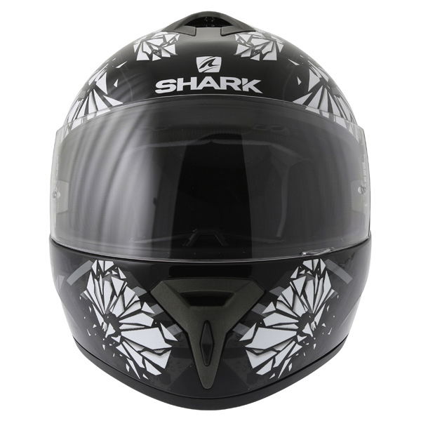 Shark S600 Poonky KAW Full Face Motorcycle Helmet Front                                                                                                                                                                                                        