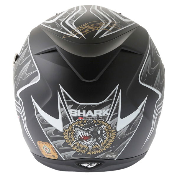 Shark S700S Foggy Replica KBS Full Face Motorcycle Helmet Back                                                                                                                                                                                                 