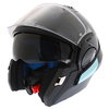 Shark Evo-one Matt Black Flip Front Motorcycle Helmet Flip Open                                                                                                                                                                                                